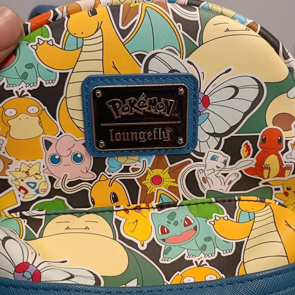 Loungefly Pokémon Sticker Collage Mini Backpack Pikachu Cubone Squirtle